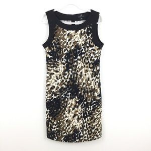Ronni Nicole Animal Print Sleeveless Shift Dress